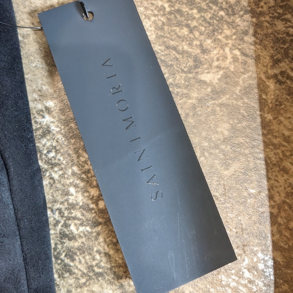 Saint Morta Faux Suede Death proof Sherpa Biker Moto Jacket Size 4XL Black - Picture 11 of 13